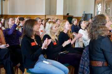 Participants applauding