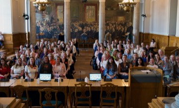 The whole assembly together in the chamber